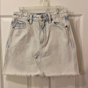 White Abercrombie Denim Skirt